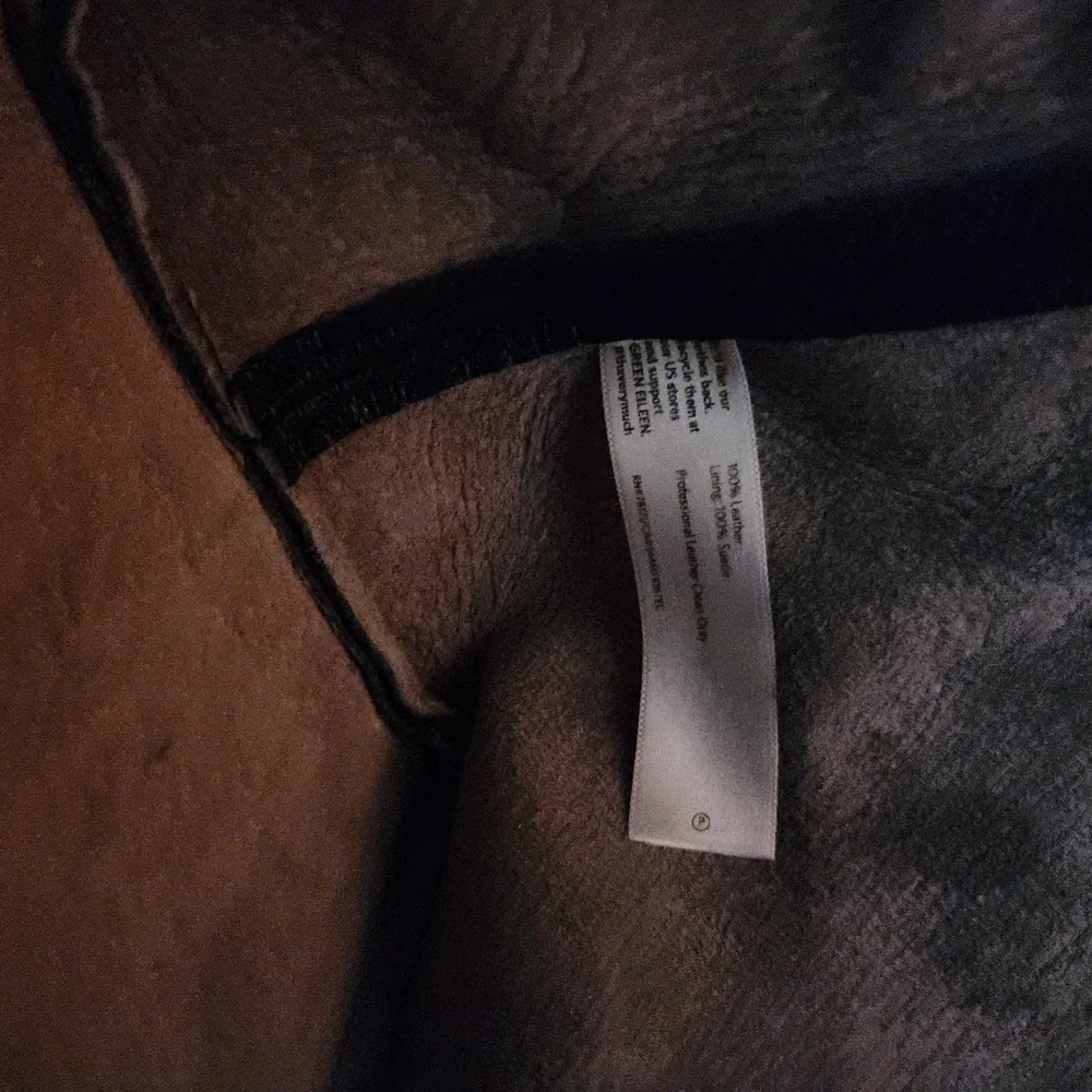 Eileen Fisher Black Leather Hobo Tote Shoulder Bag